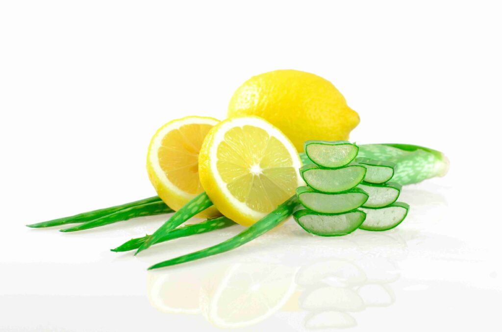 Aloe Vera and Lemon Juice