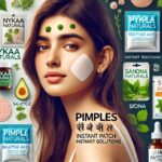 girl image with pimple solution